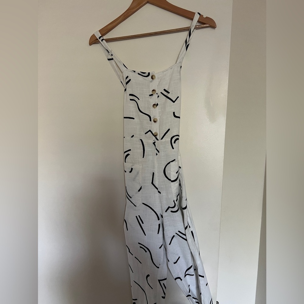 Black and white jumpsuit